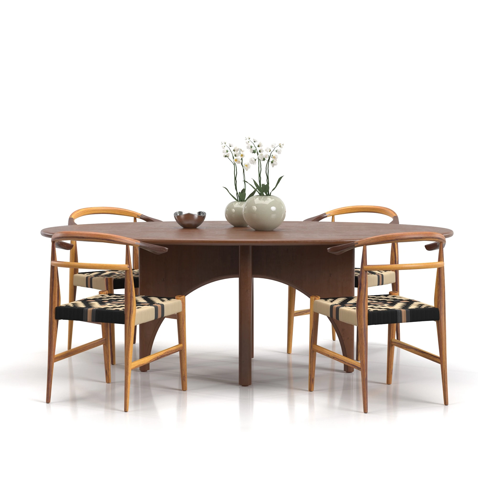 Dining set 03 3D Model_01